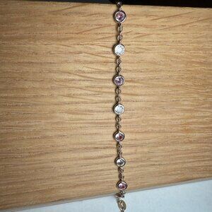 7'' Pink and White Bracelet